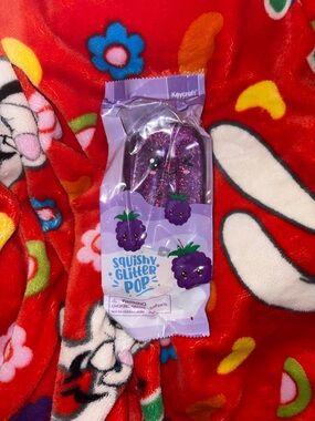 Keycraft Squishy Glitter Pop Purple - Glitter squish toy NEW QUICK SHIP